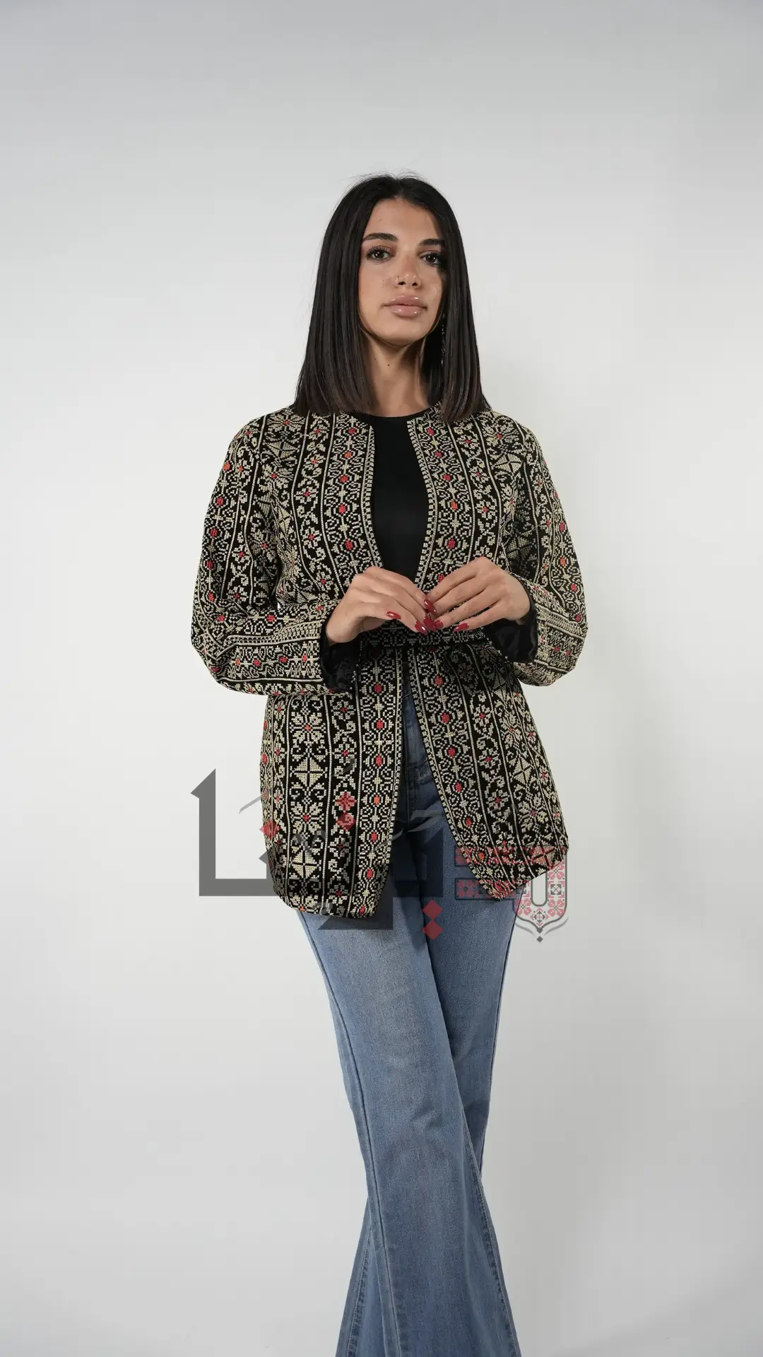 Embroidered Velvet Jacket