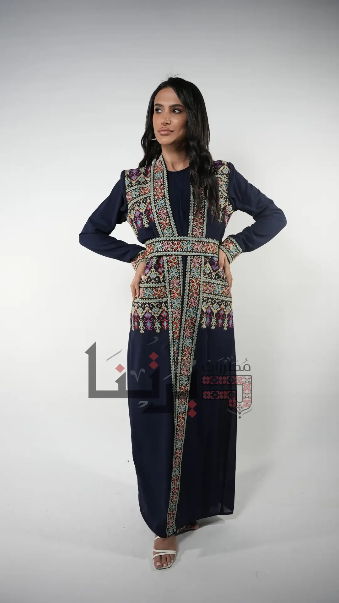 Embroidered Long Abaya
