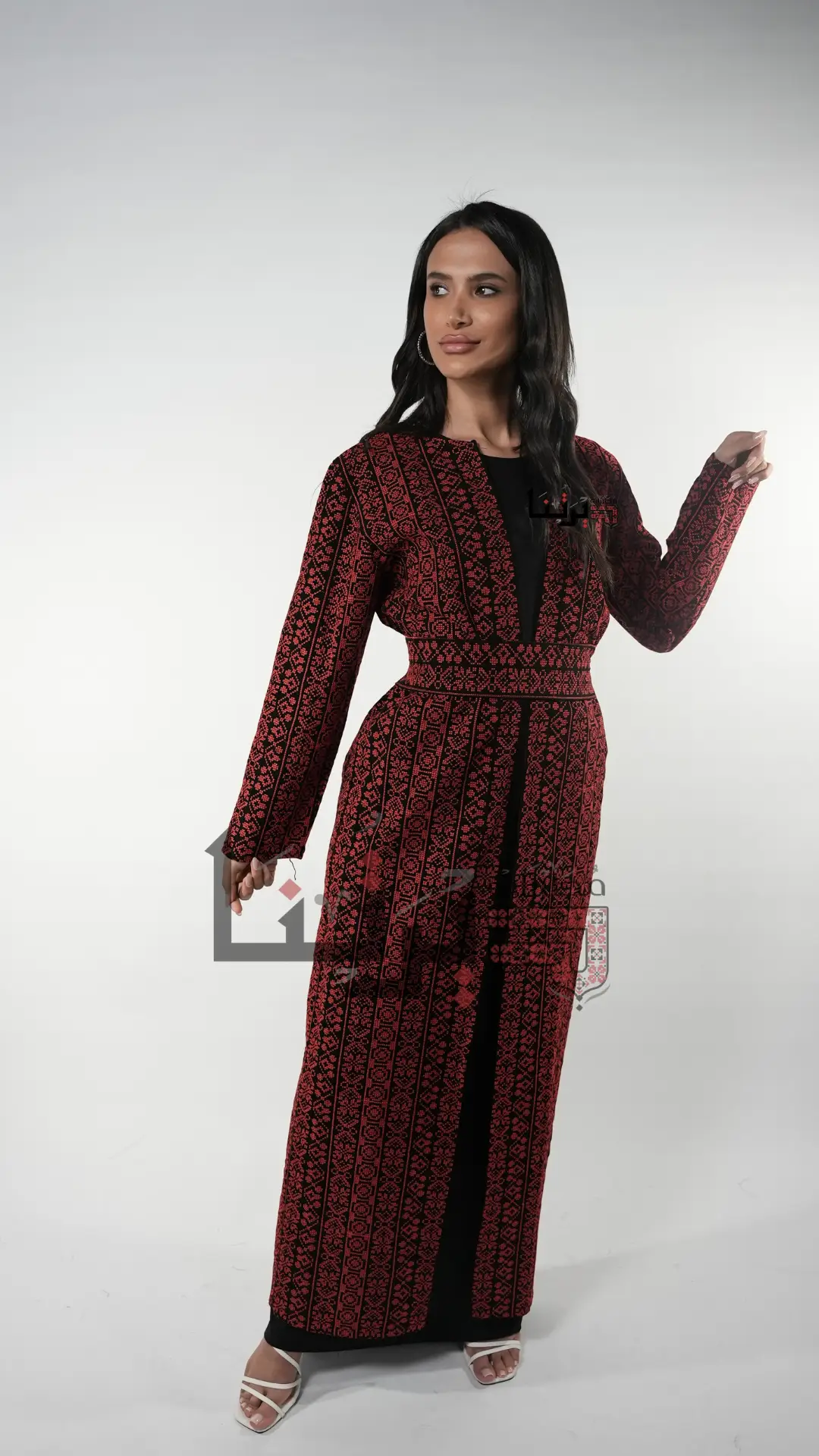 Embroidered Open Abaya